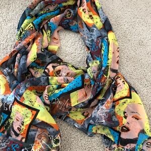 Colorful Marilyn Monroe Vibrant Scarf